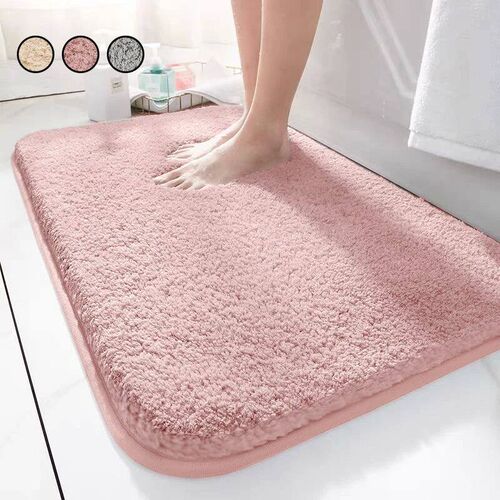 Bathroom Rug Anti Slip Bath Mats Absorbent Bathroom Mat Soft