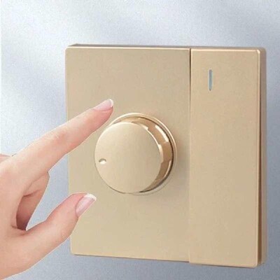 Flame Retardant 86*86mm Wall Mounted ON-OFF Speed Control