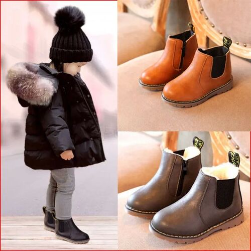 Children Kids Fashion Boots Spring Teen Girls Chelsea Boot W
