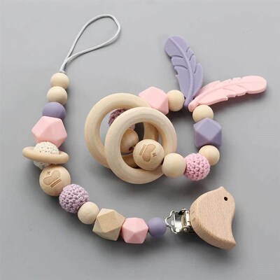 New Baby Pacifier Clip Chain Dummy Holder Nipples Children P