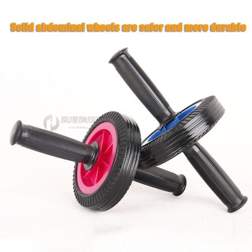 Solid Abdominal Wheel with Knee Pad Heavy Muscle Training Wh