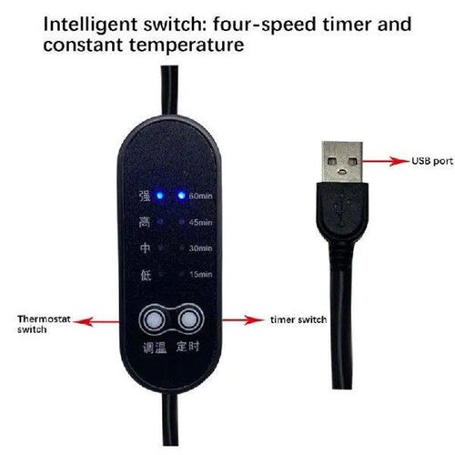 Heating Pads For Clothing 5V Adjustable USB Electric