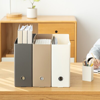 Foldable Large Capacity Desktop Bookcase Bookends File Stora