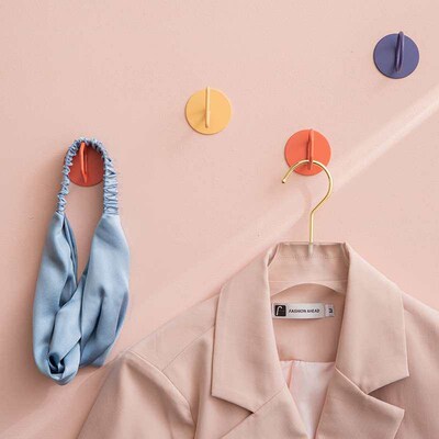 Art wall hook art bedroom iron adhesive hanger hook bedroom