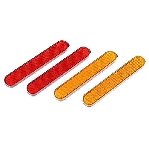 2Pcs Electric Scooter Rear Wheel Cover Red Yellow Safety