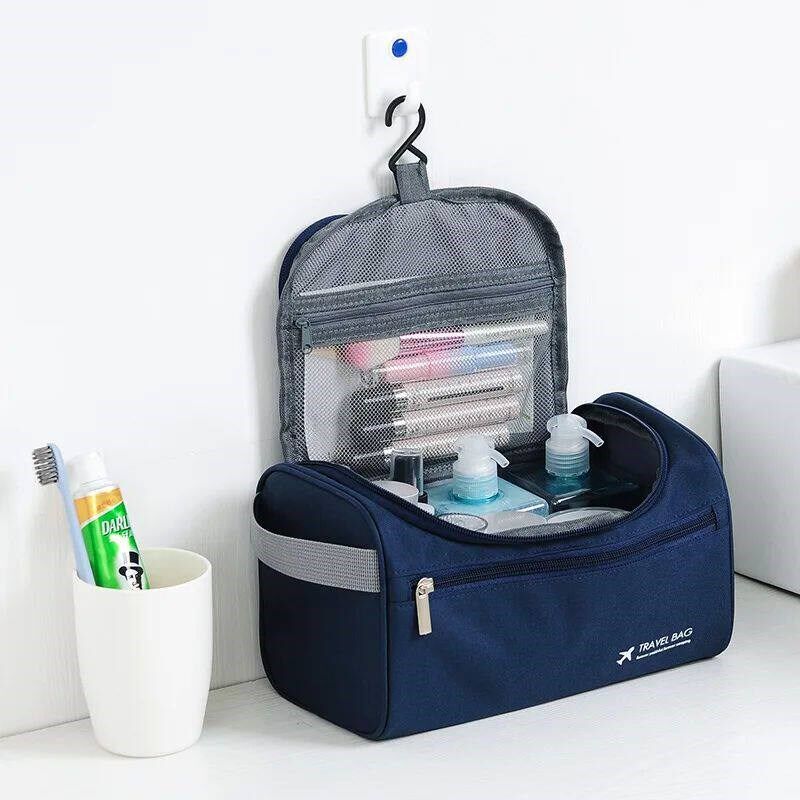 Polyester Men Business Portable Storage Bag Toiletries Organ - 实物图