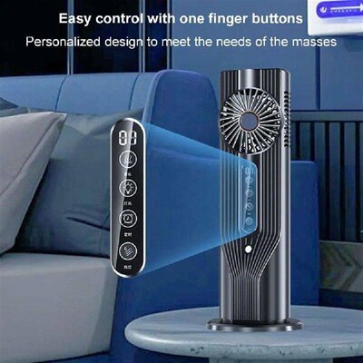 5V Portable Tower Fan USB Water Cooling Fan with 6 Wind