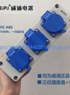 TYP08 TYP0811威浦防水盒1位2位3位位109C多功能插座箱