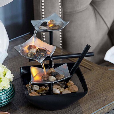 Indoor Water Fountain Desktop Relaxation Water Fountain Flow