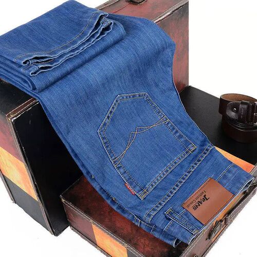 2025New Men Sretch Jeans Male Classic Elasticity Business je