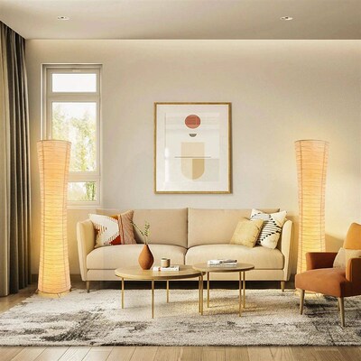 Three-color paper lampshade Led adjustable light timing floo