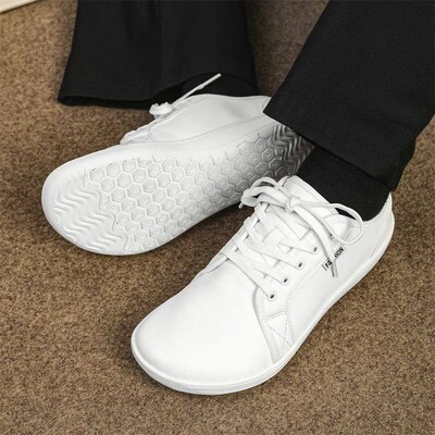 Men Shoe Wide Barefoot Shoe for Men Minimalit Split Leather