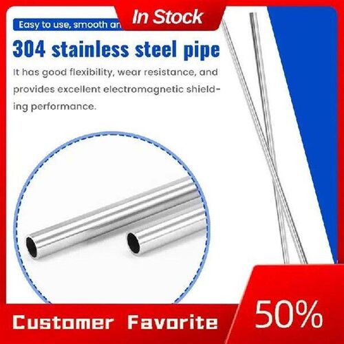 AT03 Top 2Pcs 304 Stainless Steel Capillary Tube Pipe OD