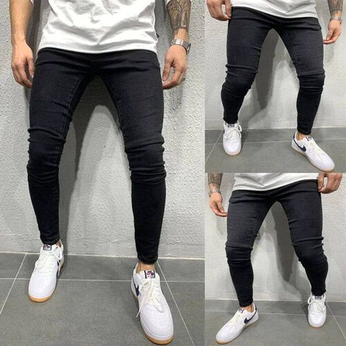 Spring Men Classic Elasticity  Pencil Jeans Jean Homme Man