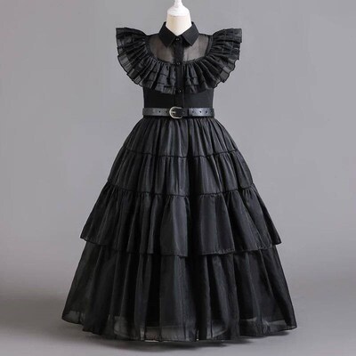 Movie Wednesday Addam Costume Girl Birthday Princess Costume