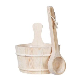 and Bucket Ladle Bath Supplies Accessories Sauna