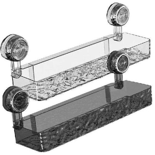 Shower Room Suction Cup Bathroom Storage Shelf Basket Home