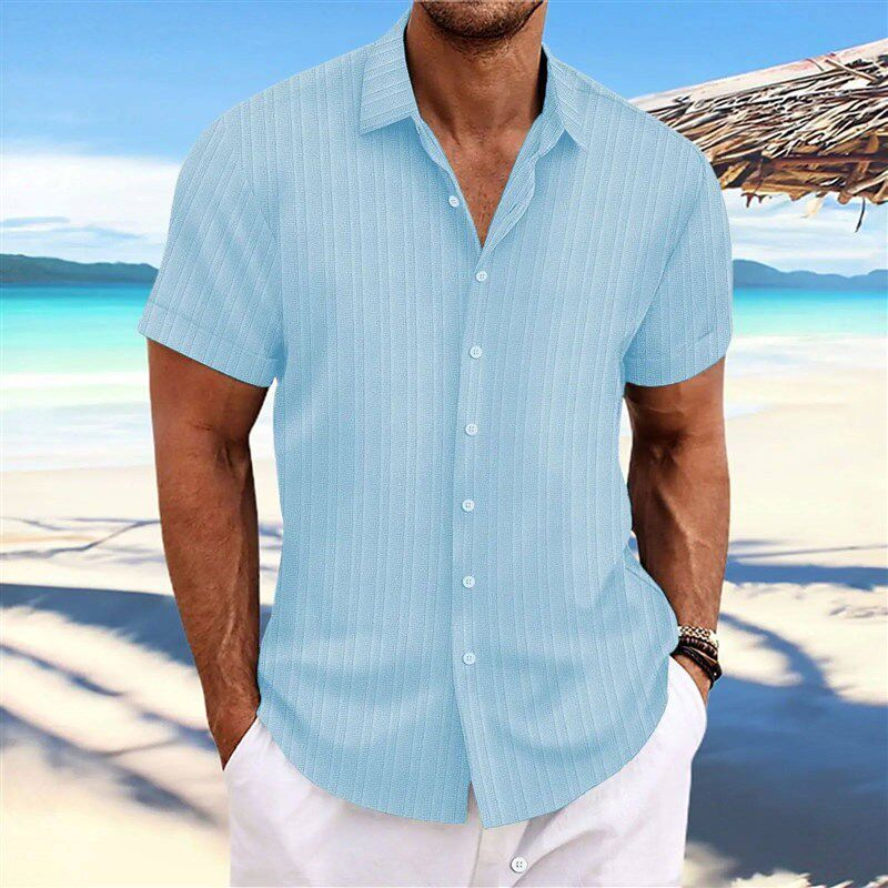 Simple And Versatile Summer New Mens Cotton And Linen图片