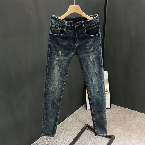 Setwear  New Mens Washed Denim Jeans Slim Cowboy Skinny