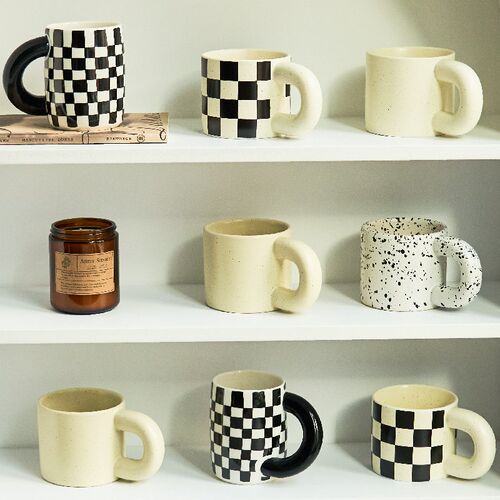 Korean Style Fatty Mug Design Splash Ink Ceramic Cup Spot Mu