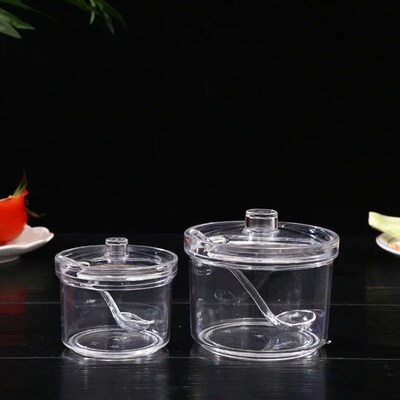 Kitchen Supplies Acrylic Seasoning Jar Restaurant Plastic Su