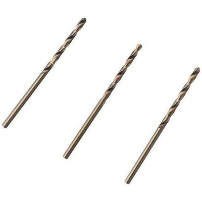 10pcs 2.5in Length Drill Bit Set Durable Steel Copper Twist