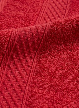 【DYU/大聿】全棉结婚红色陪嫁毛巾1对 中式复古婚庆回礼不掉色