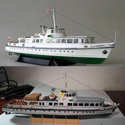 Self-assembly Polish Ferry Boat Model Diy 3D Ferry Puzzle Bo