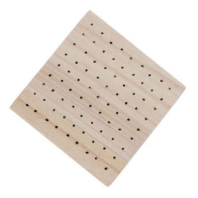 Square Round Holes Wooden Pottery Clay Base Plug Board