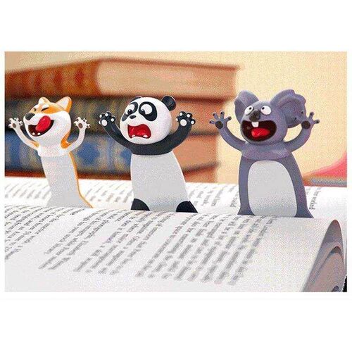 New 3D Cartoon Funny Bookmarks Cute Animal Style Book Marker
