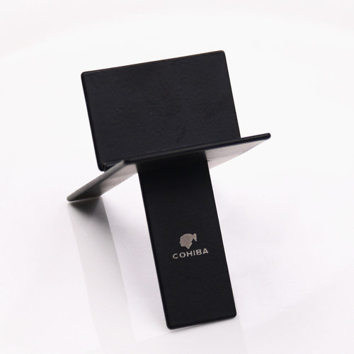 Stainless Steel Foldable Cigar Holder Cohiba Black Ashtray