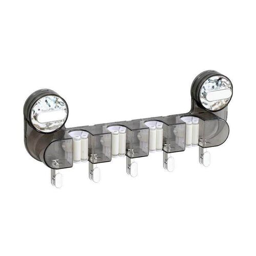 Suction Cup Mop Clip No-Drill Hook Storage Rack for Bathroom