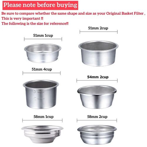 Coffee Filter Basket for Delonghi Breville Expobar FAEMA