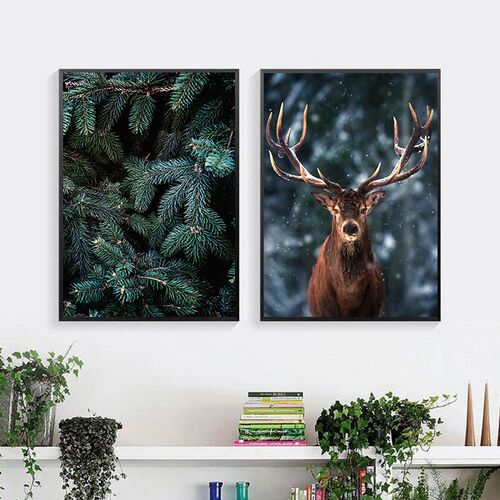 Landscape Poster Nature Decorative Picture Home Nordic Fog F