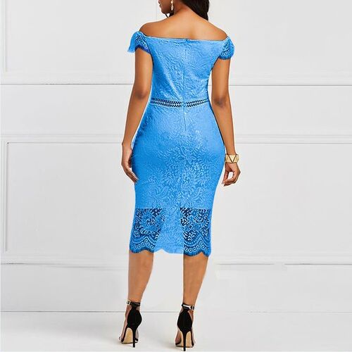 Women Dress Elegant Lace Evening Wedding Party Dress Ladies