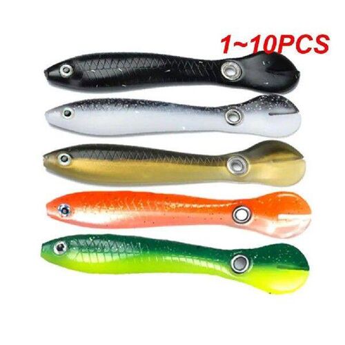 1~10PCS Fishing Lures Soft Silicone Artificial Bait