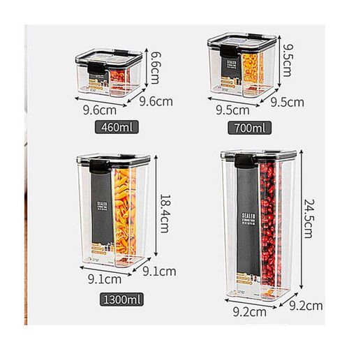 sealed glass tea canister food container coffee storage tank
