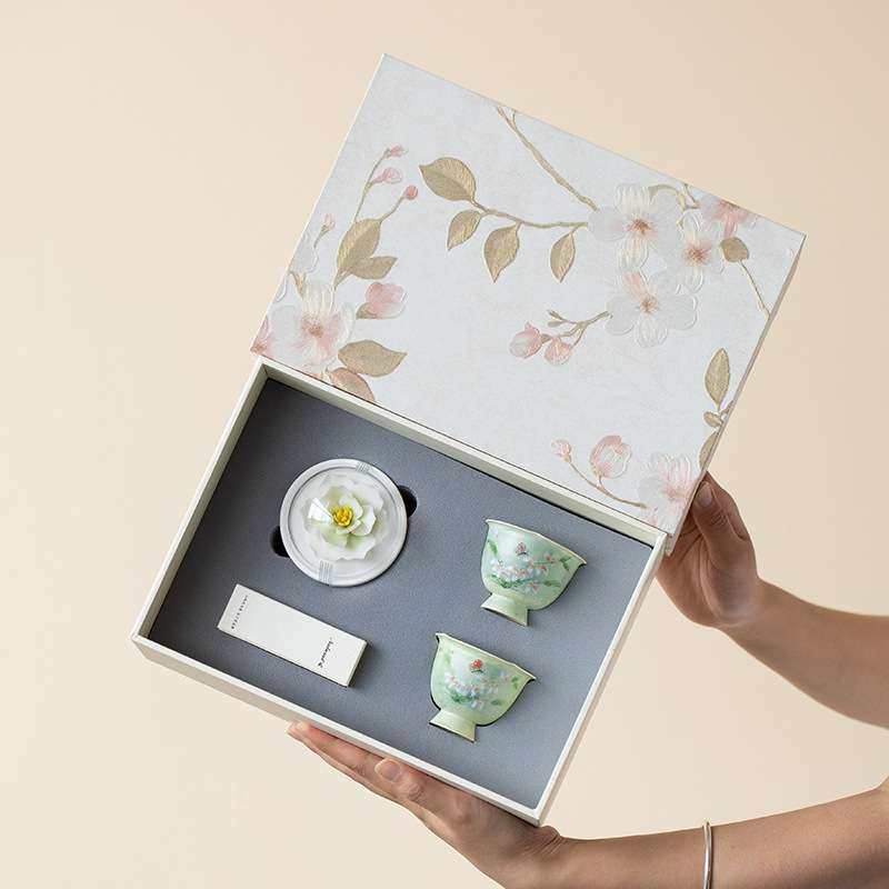 手绘粉引蝴蝶心兰花茶杯陶瓷主人杯女神节精致品茗杯高颜值喝茶杯,3C数码配件,其它配件,淘宝优惠券,粉丝福利购,淘宝优惠卷