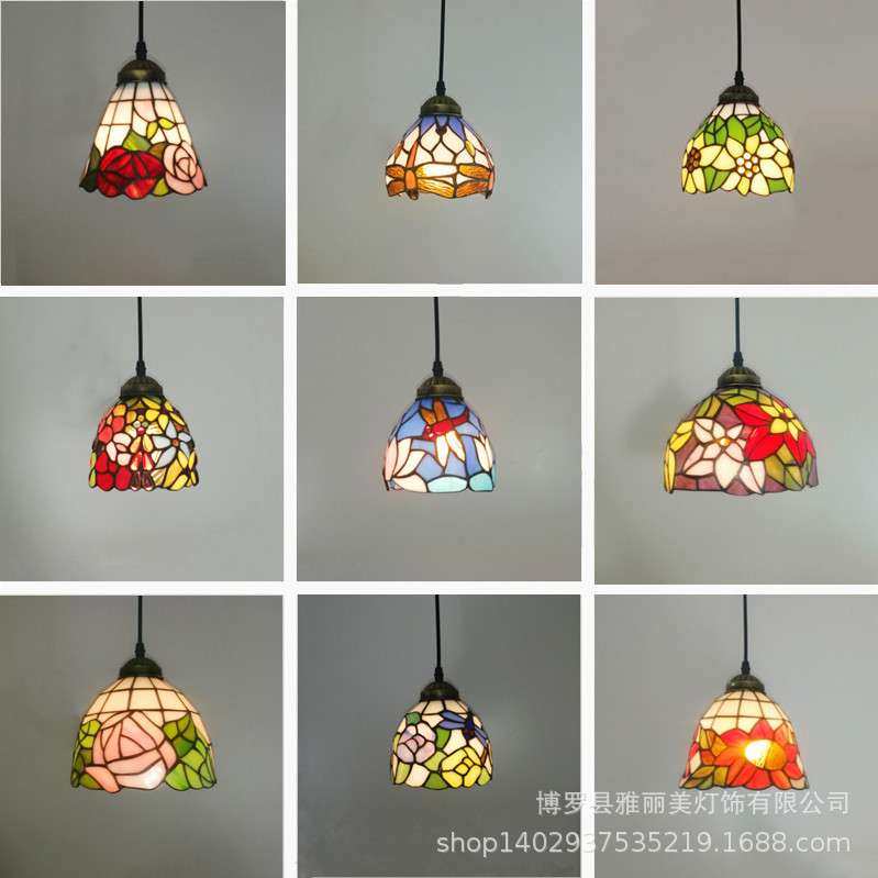 复古地中海创意宝华蒂凡尼彩色玻璃田园餐厅吧台走廊过道三头吊灯,3C数码配件,其它配件,淘宝优惠券,粉丝福利购,淘宝优惠卷