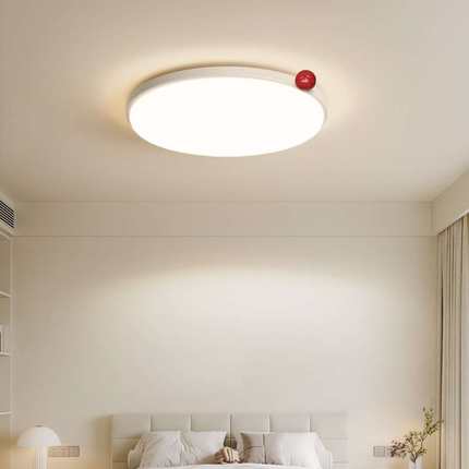 小奶豆吸顶灯法式奶油风护眼led灯具新款创意温馨浪漫卧室灯具