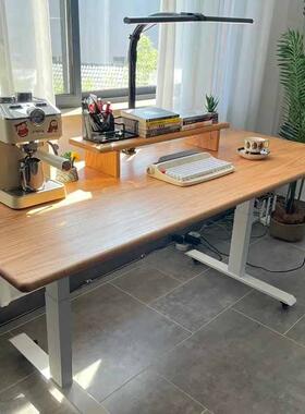 北美48450红橡木板木大板桌边实柜升降桌面白餐橡木板桌板实板木