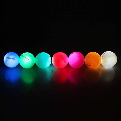 Crestgolf LED Golf Balls for Night Glow in The Dark Golf Bal