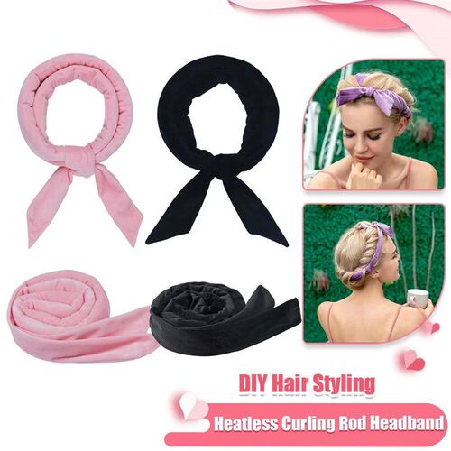 Heatless Curling Rod Headband Lazy Hair Curler Wave Formers