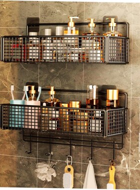 shelf bathroom wall toiletries finishing storage rack