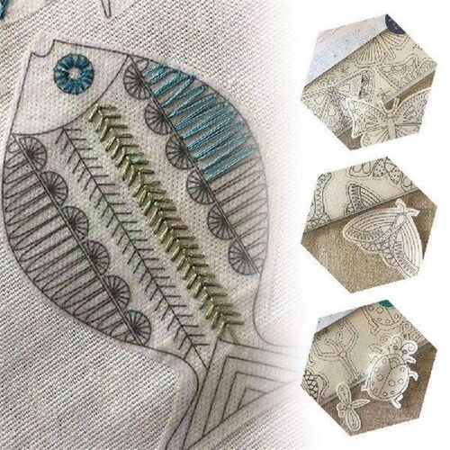 DIY Water Soluble Embroidery Transfers Hand Stitch Sewing