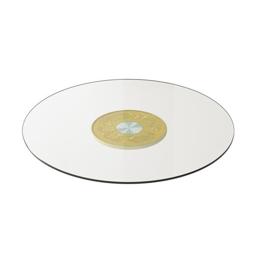 餐桌转盘家用钢化玻璃酒店大圆桌台面底座饭店餐台玻璃转盘耐高温