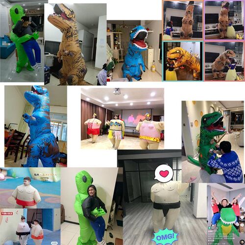 Halloween inflatable costume cartoon dinosaur funny props
