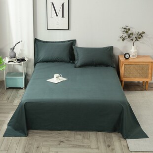 纯棉床单mono color sheet bedsheet bed linen spread cotton1.8