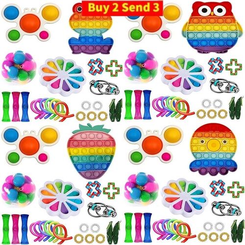 TOP 114 Fidget Toys Pack Anti Stress Toy Set Marble Relief