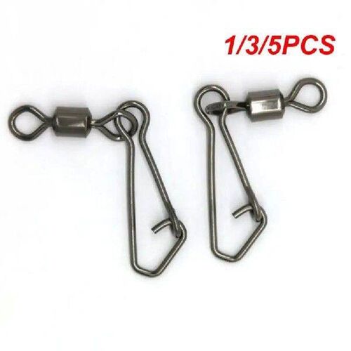 1/3/5PCS lot Fishing Swivels Stainless Steel Rolling Swivel